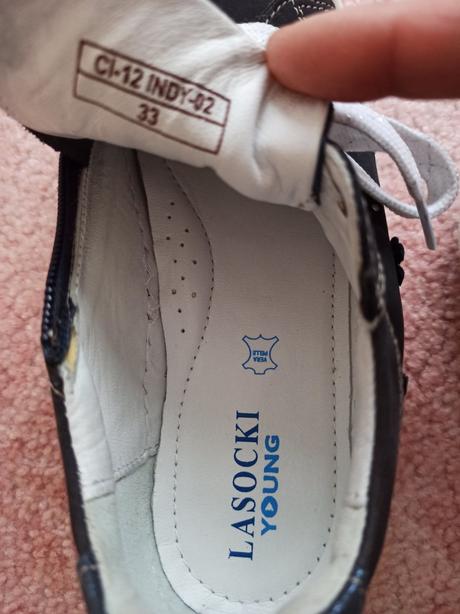 Nové kožené tenisky lasocki vel. 33, lasocki,33