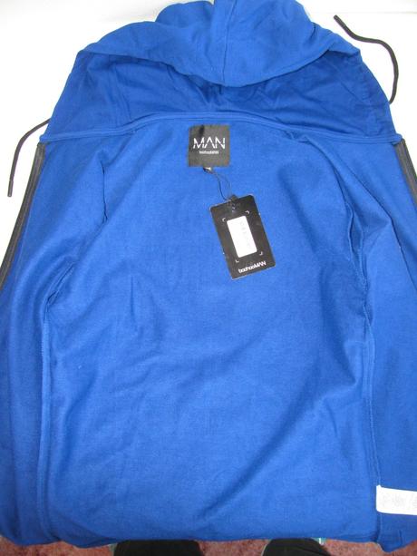 Chlapecká bavlněná mikinová bunda s kapucí, xs