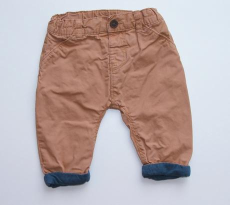 H1179 podšité plátěné kalhoty vel. 68, marks & spencer,68