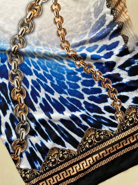 Minišaty/top hodiny a řetězy, vel 1 cca s/m, tatu, s