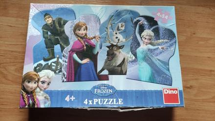 Puzzle ledové království 4x,