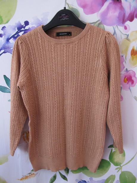 Dívčí hnědý svetr reserved, reserved,146