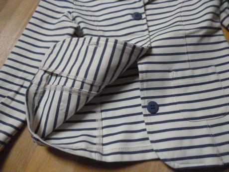 Pruhaté sako vel. 6-7, mothercare,122