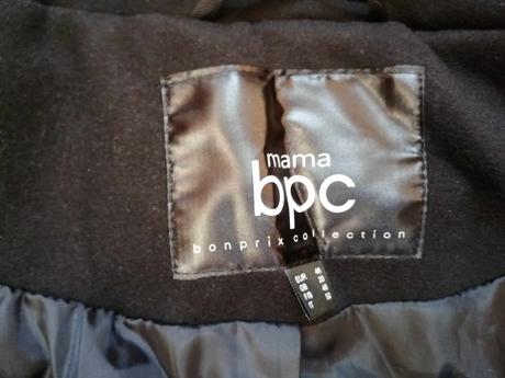 Nový nosící/těhotenský kabát bonprix vel. 46, bonprix