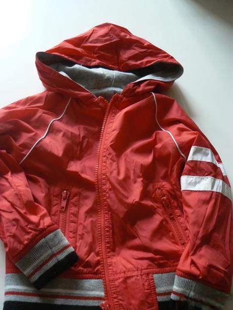 Šusťáková bunda podšitá šedou bavlnou, george,98