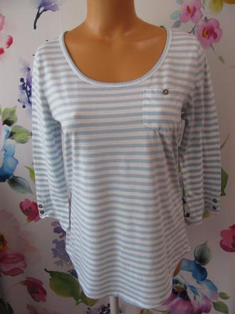 Bavlněné pruhované tričko, 3/4 rukáv, quiksilver,m