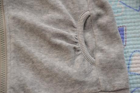 Sametová, plyšová mikina s kapucí, palomino,122