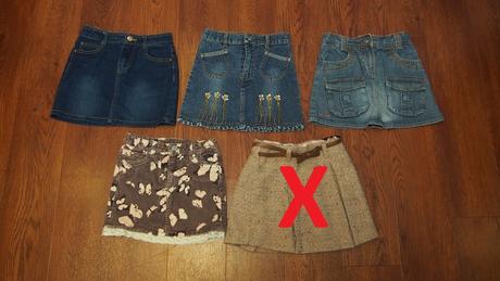 4x sukně vel.122, h&m,122