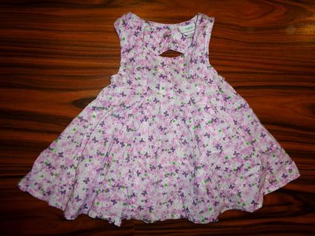 Krásné fialové šaty s motýlky - otevřená záda, next,92