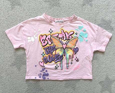 Crop top motýl terranova, vel. 140/146, terranova,140