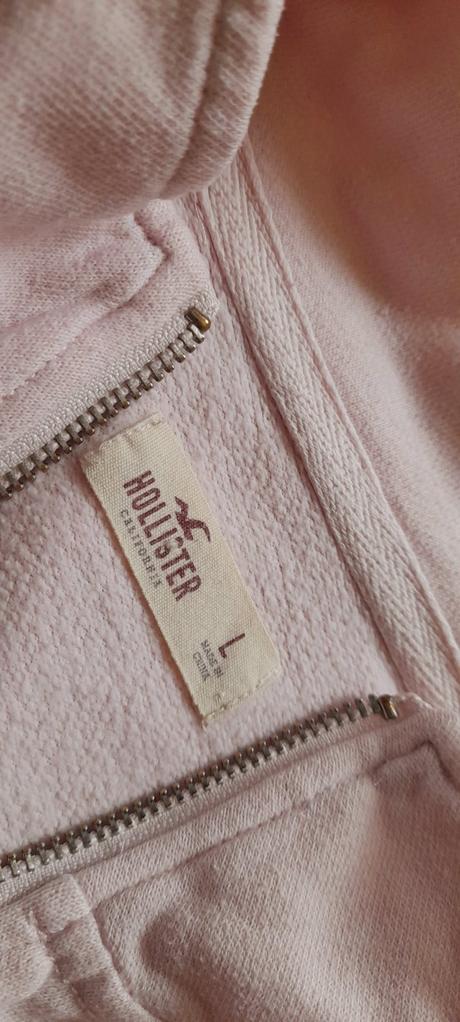 Hollister sv. růžová mikina se stojáčkem, hollister,l