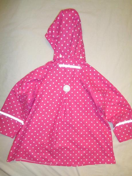 Luxusní růžová puntíkovaná  pláštěnka - kvalitní, playshoes,116