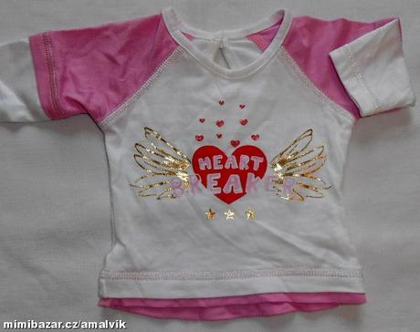 G252. top srdíčkové tričko s dvojitým efektem, 56