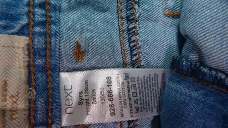 Riflová sukýnka s regulací na 8 let, next,128