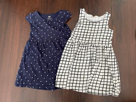 2x šaty h&m 110/116, h&m,110
