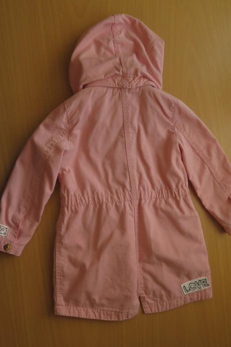 Bunda/kabát jarní/podzimní s kapucí, h&m,110