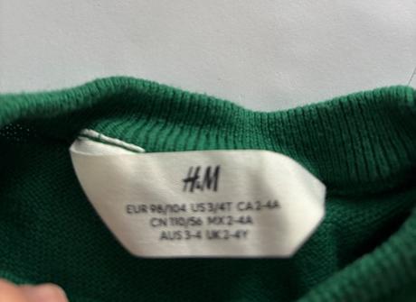 Vánoční svetr - v.98/104 / zn. h&m, 104