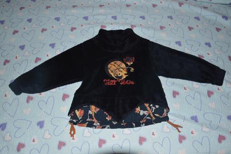 Chlupatková mikina se stojáčkem 116/122, 116