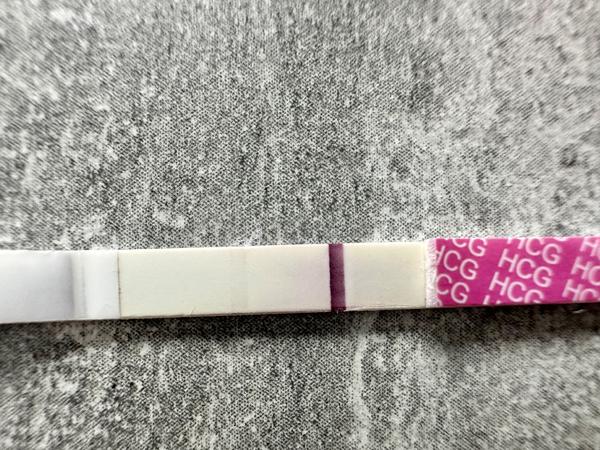 Slabý duch nebo rýha na těhotenském testu?