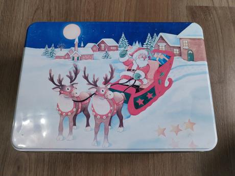 Vánoční plechové dózy na cukroví,