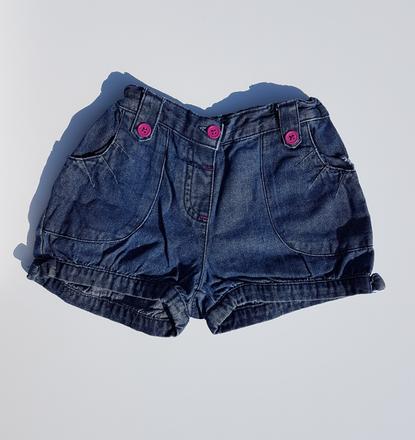 F102 dívčí elegantní riflové kraťasy vel. 98-104, 98