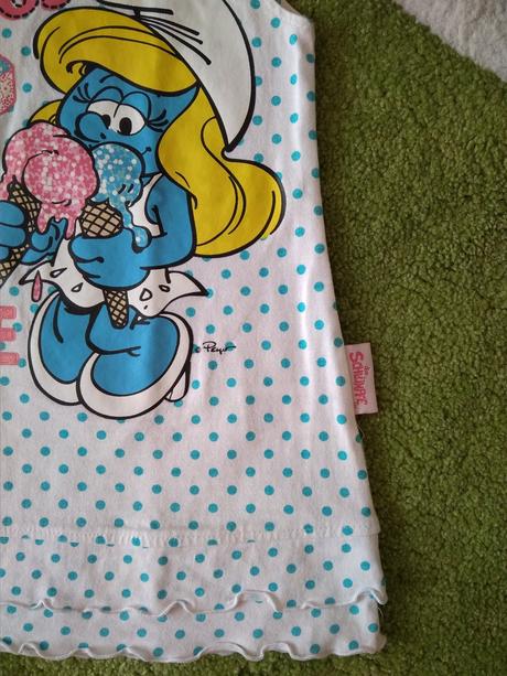 Šaty šmoulinka zn."smurfs" vel."86", 86