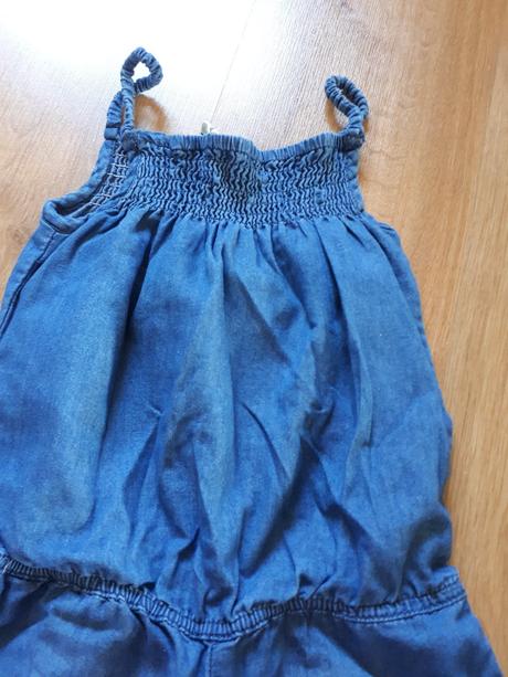 Úžasný lehoučký tenký džínový kraťáskový overal, cubus,128