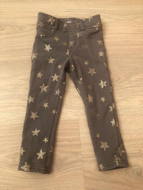 Hvězdičkové dívčí kalhoty h&m, h&m,92