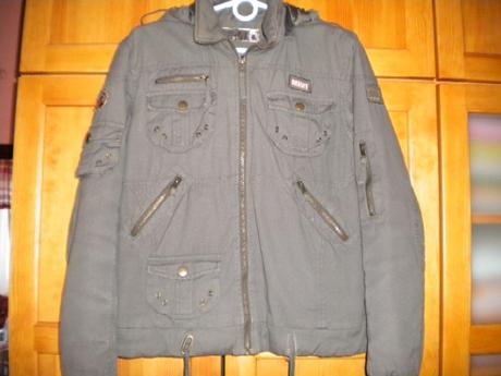 Přechodová  bunda s kapucí ve stylu safari, 170