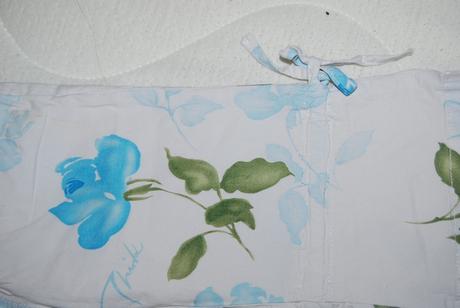 Kytičkované plátěné kalhoty vel. 104, 104