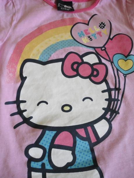 Školkové triko hello kitty, vel. 3-4 roky, george,104