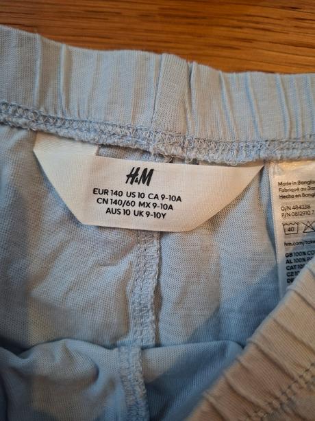 H&m pyžamka č.140 2x, h&m,140