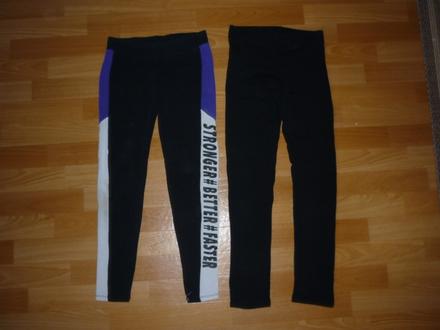2x černé sportovní legíny h&m, tally wejl vel 146, h&m,146