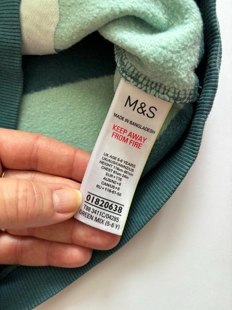 K1/ mikina s licenci roald dahl - v.5/6 let, marks & spencer,116