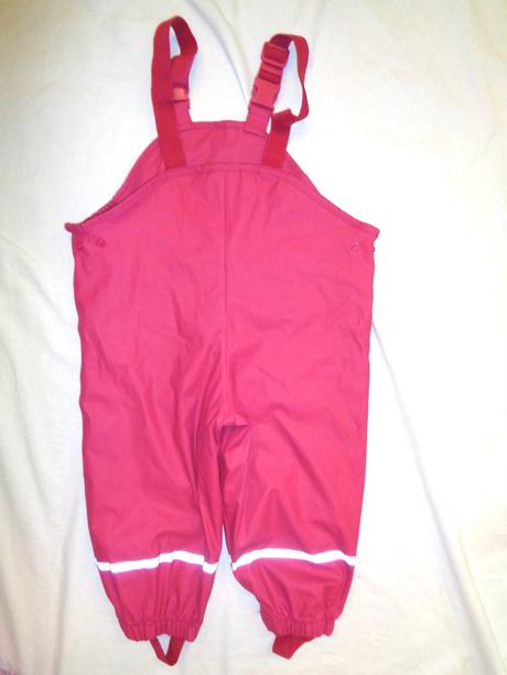 Sytě růžové nepromok kalhoty podšité flízem 86/92, lupilu,86
