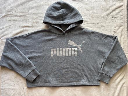 K6/ mikina crop šedá zn. puma - v11/12 let, puma,152