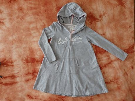 Teplákové šatičky s kapucou 122/128, l.o.g.g.,122