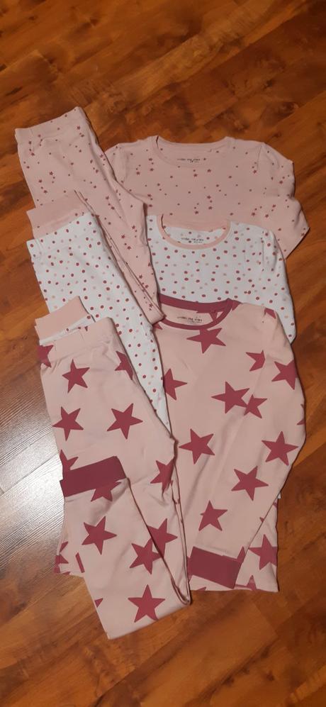 3pack dívčí dvoudílná dlouhá pyžama next 152 hvězd, next,152