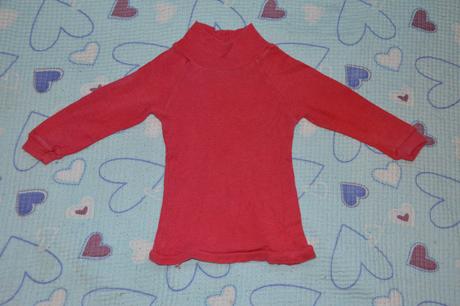 Bavlněný rolák, triko dlouhý rukáv se stojáčkem, 74