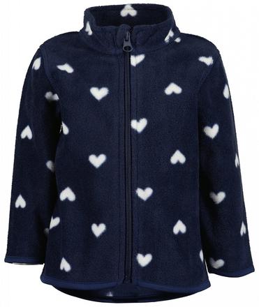Fleecová srdíčková mikina tmavá vel. 86, 86