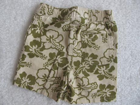 Bavlněné béžové šortky - unisex, 86