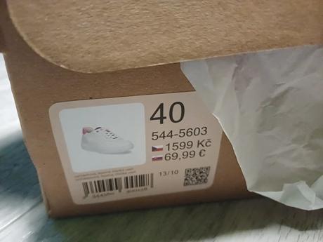 Nové bílé tenisky baťa vel 40, 40