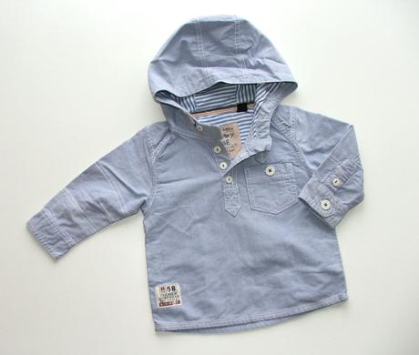 P124 chlapecká košile s kapucí vel. 80, next,80