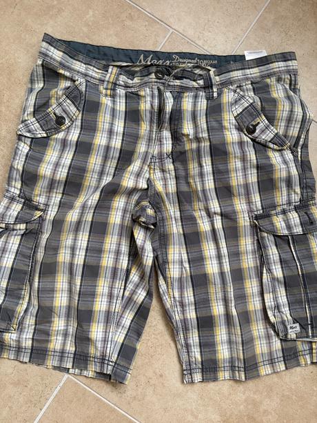 Cargo kratasy regular sedo zlute kostkovane 33, mexx,m