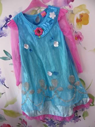 Karneval-krásné šaty trolls, 