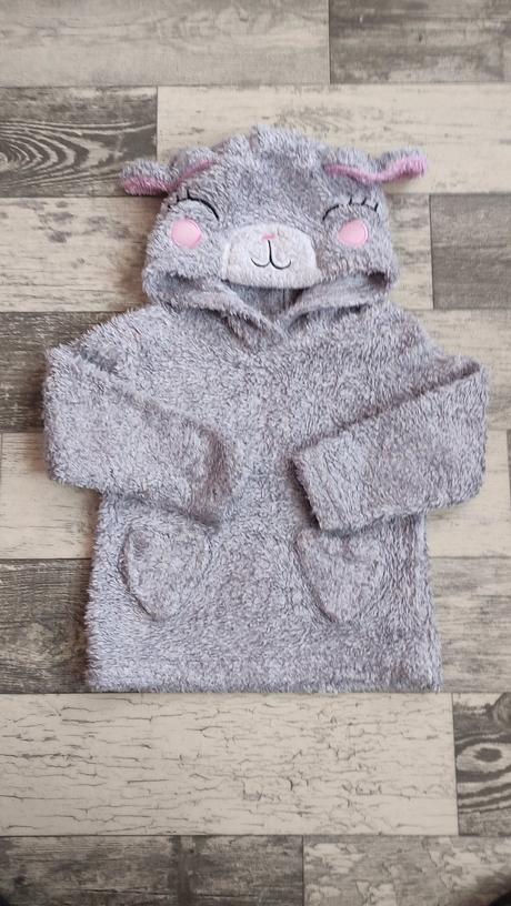 Mikina klokanka fleece dívčí v.92/98, nutmeg,92