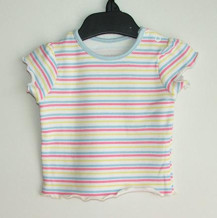 W359 žebrované pružné dívčí tričko vel. 68, primark,68