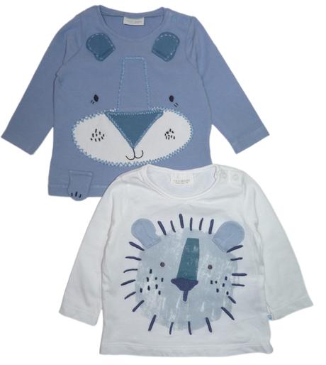 2 ks bavlněných triček vel. 62, next,62