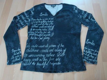 Triko s dlouhým rukávem - černé, street one,40