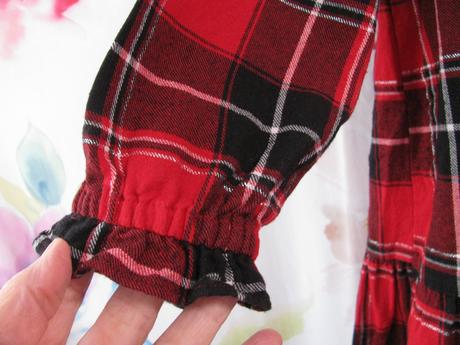 Flanelové červené kárované šaty, f&f,122